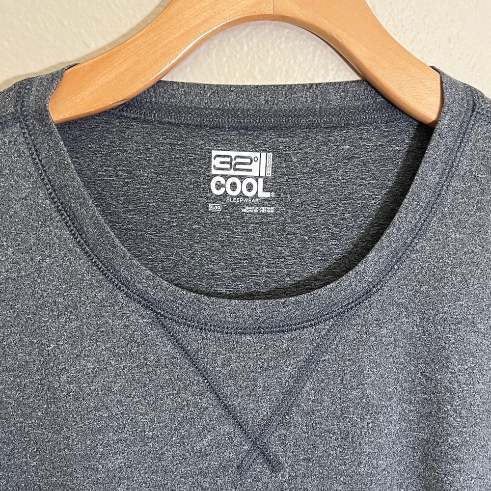 NWT 32 Degrees Cool Grey Sleepwear Long Sleeve Tee - Picture 2 of 11